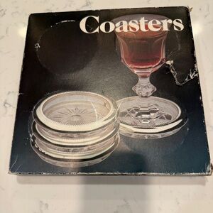 Leonard Coasters Mid 20th Century Italian Silverplate - Set of 4 1980 NEW in Box